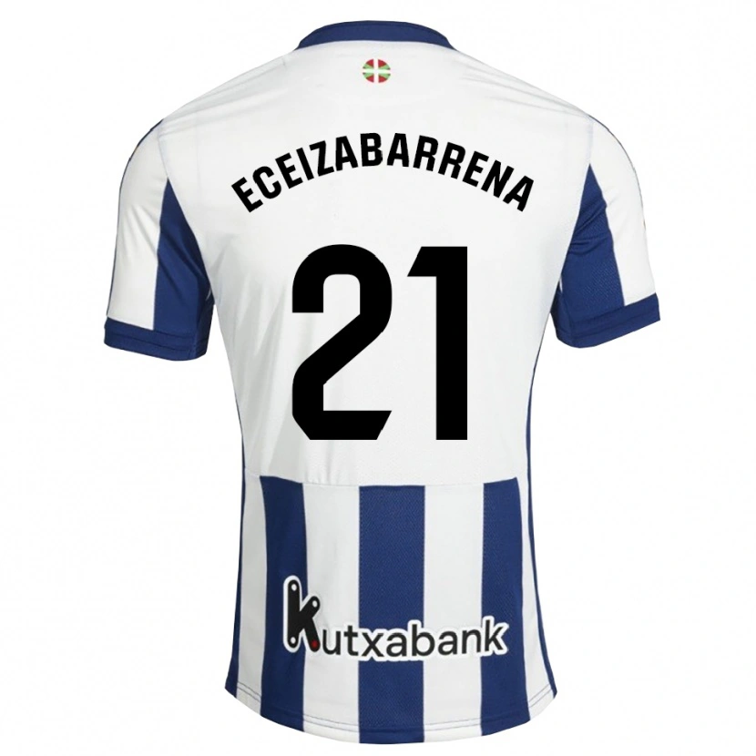 Danxen Mulher Camisola Jon Eceizabarrena #21 Azul Marinho Branco Dourado Principal 2026/27 Camisa Brasil