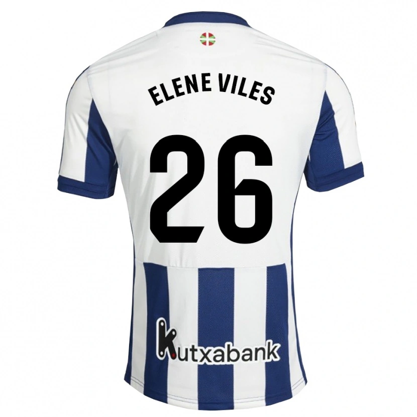 Danxen Mulher Camisola Elene Viles Odriozola #26 Azul Marinho Branco Dourado Principal 2026/27 Camisa Brasil