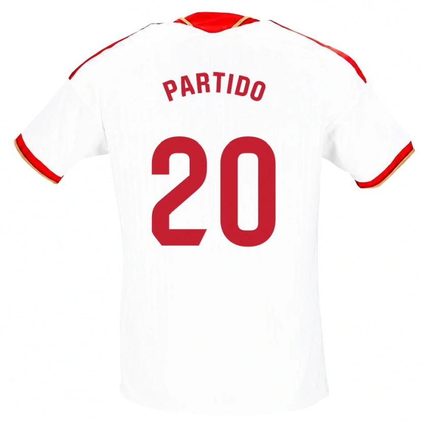 Danxen Mulher Camisola Paula Partido #20 Branco Vermelho Principal 2026/27 Camisa Brasil
