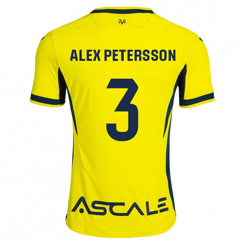 Danxen Mulher Camisola Max Petersson #3 Amarelo Preto Vermelho Principal 2026/27 Camisa Brasil