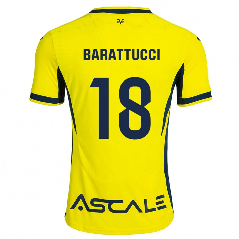Danxen Mulher Camisola Nico Barattucci #18 Amarelo Preto Vermelho Principal 2026/27 Camisa Brasil