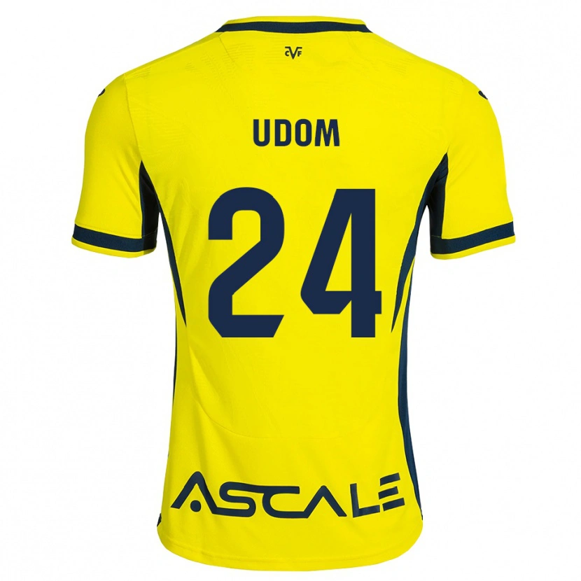Danxen Mulher Camisola Ekerette Udom #24 Amarelo Preto Vermelho Principal 2026/27 Camisa Brasil