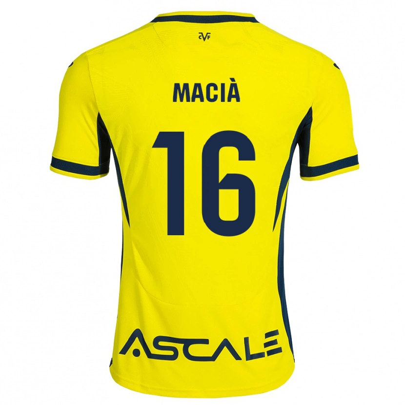 Danxen Mulher Camisola Carlos Macià #16 Amarelo Preto Vermelho Principal 2026/27 Camisa Brasil