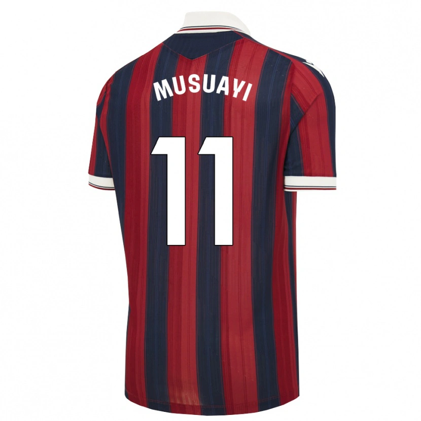 Danxen Mulher Camisola Yanis Musuayi #11 Azul Meia-Noite Vermelho Principal 2026/27 Camisa Brasil