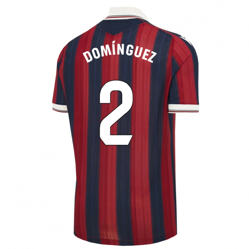 Danxen Mulher Camisola Ángel Domínguez #2 Azul Meia-Noite Vermelho Principal 2026/27 Camisa Brasil