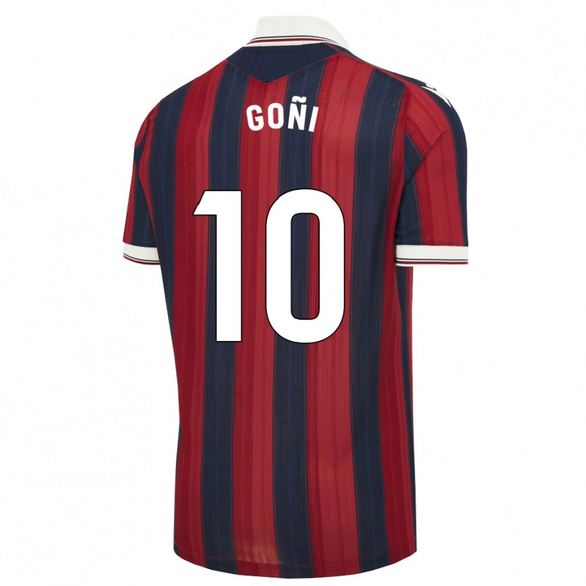 Danxen Mulher Camisola Hugo Goñi #10 Azul Meia-Noite Vermelho Principal 2026/27 Camisa Brasil