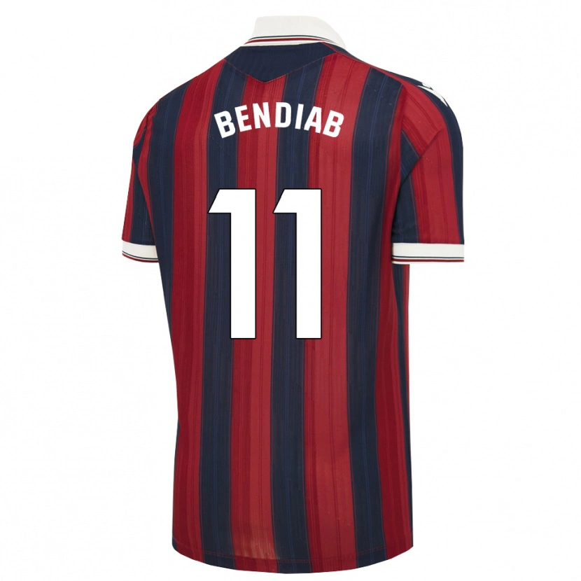 Danxen Mulher Camisola Zadig Bendiab #11 Azul Meia-Noite Vermelho Principal 2026/27 Camisa Brasil