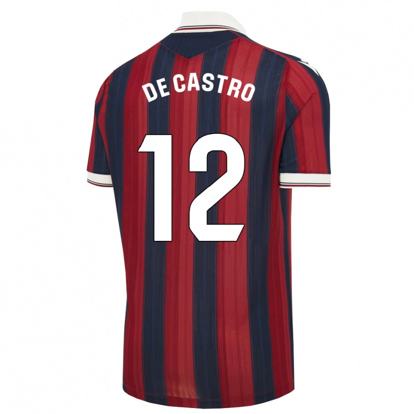 Danxen Mulher Camisola Asier De Castro #12 Azul Meia-Noite Vermelho Principal 2026/27 Camisa Brasil