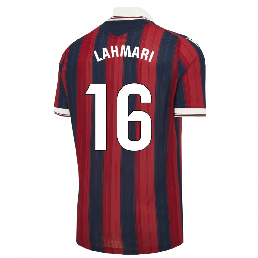 Danxen Mulher Camisola Anissa Lahmari #16 Azul Meia-Noite Vermelho Principal 2026/27 Camisa Brasil