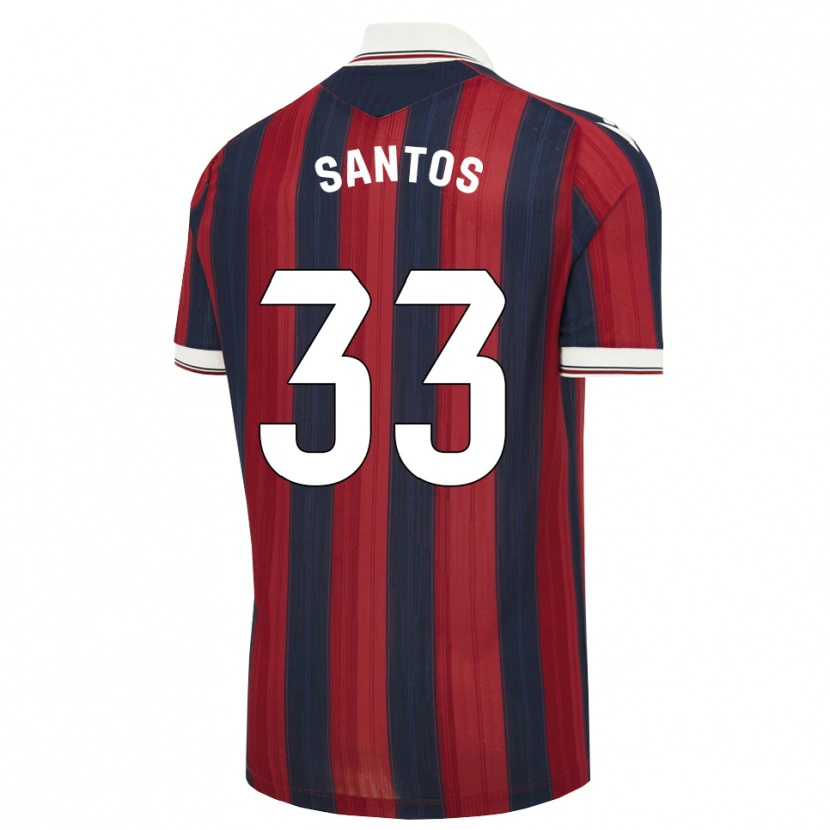 Danxen Mulher Camisola Marc Santos #33 Azul Meia-Noite Vermelho Principal 2026/27 Camisa Brasil