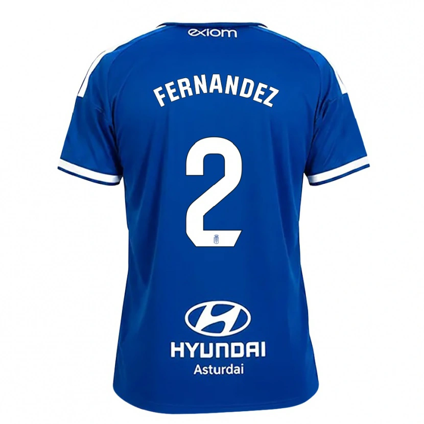 Danxen Mulher Camisola Adrián Fernández #2 Azul Médio Branco Principal 2026/27 Camisa Brasil
