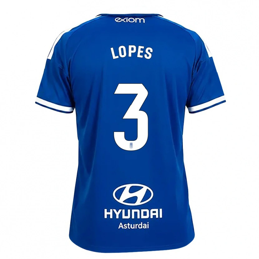 Danxen Mulher Camisola Adrián Lopes #3 Azul Médio Branco Principal 2026/27 Camisa Brasil