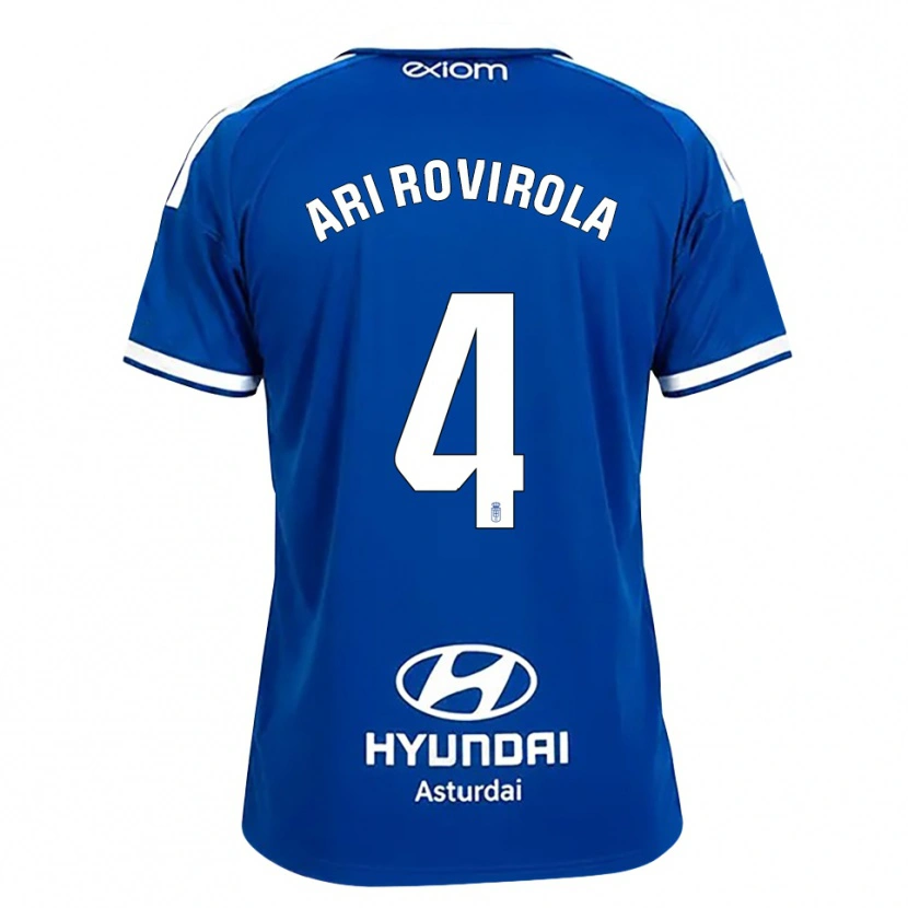 Danxen Mulher Camisola Ari Rovirola #4 Azul Médio Branco Principal 2026/27 Camisa Brasil