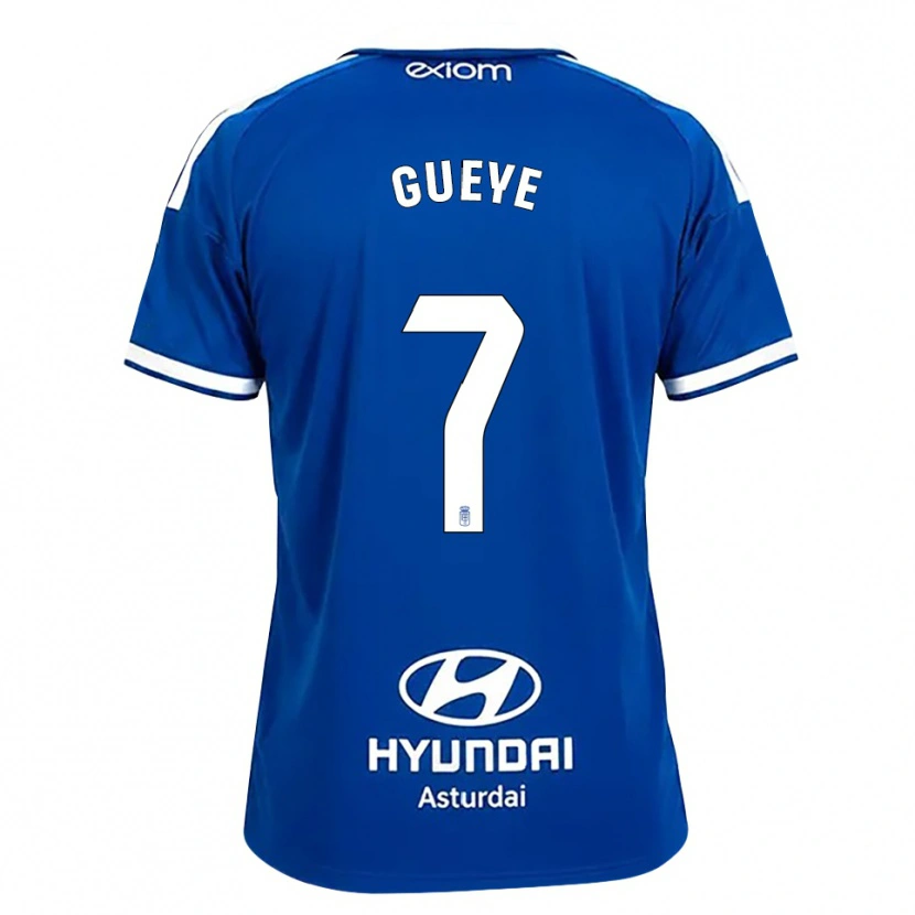 Danxen Mulher Camisola Lamine Gueye #7 Azul Médio Branco Principal 2026/27 Camisa Brasil