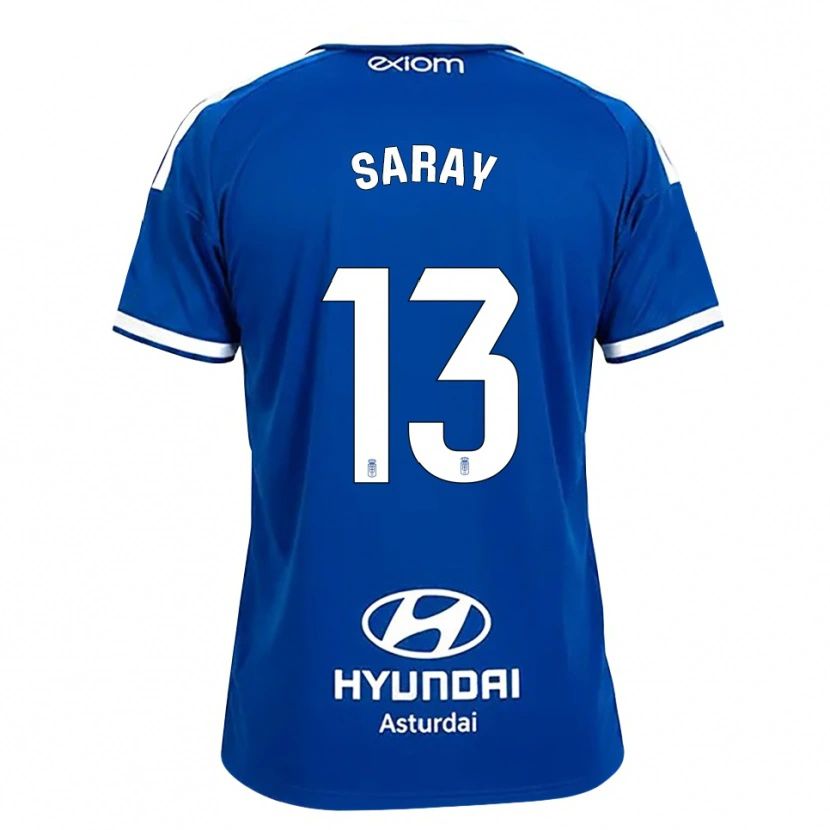 Danxen Mulher Camisola Saray Vázquez Alonso #13 Azul Médio Branco Principal 2026/27 Camisa Brasil