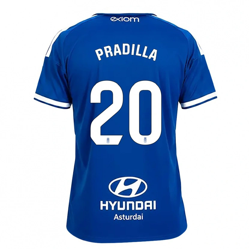 Danxen Mulher Camisola Elena Pradilla Aranda #20 Azul Médio Branco Principal 2026/27 Camisa Brasil