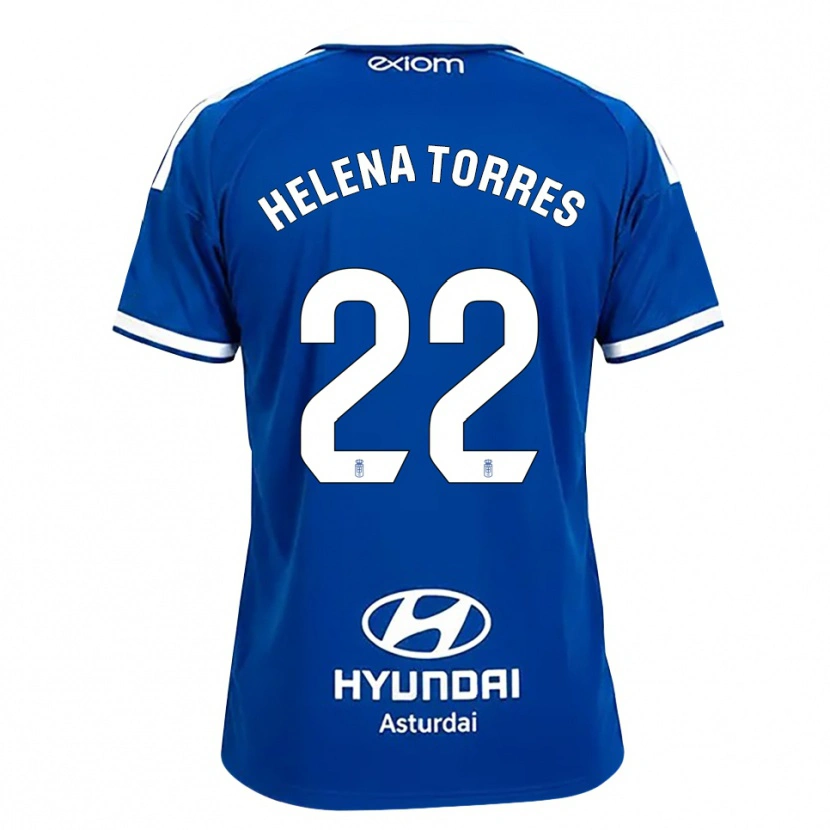 Danxen Mulher Camisola Helena Torres Maiquez #22 Azul Médio Branco Principal 2026/27 Camisa Brasil