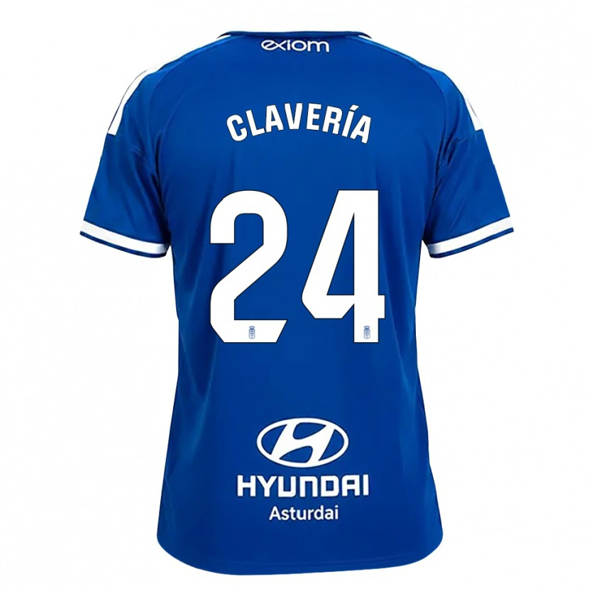 Danxen Mulher Camisola Miguel Clavería #24 Azul Médio Branco Principal 2026/27 Camisa Brasil