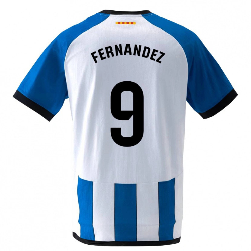 Danxen Mulher Camisola Roberto Fernández #9 Azul Real Branco Principal 2026/27 Camisa Brasil