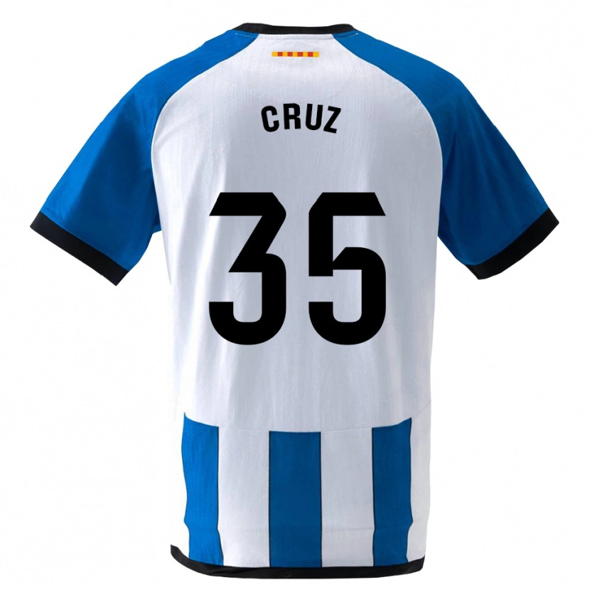 Danxen Mulher Camisola Denis Cruz #35 Azul Real Branco Principal 2026/27 Camisa Brasil