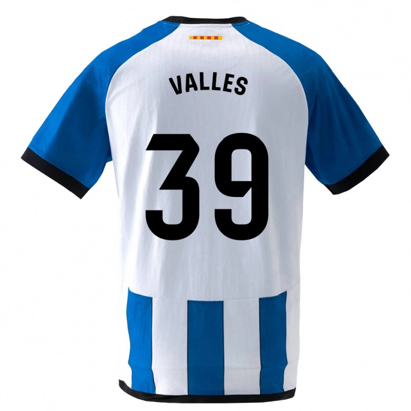Danxen Mulher Camisola Gastón Valles #39 Azul Real Branco Principal 2026/27 Camisa Brasil