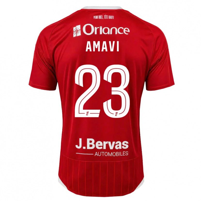 Danxen Mulher Camisola Jordan Amavi #23 Branco Vermelho Principal 2026/27 Camisa Brasil