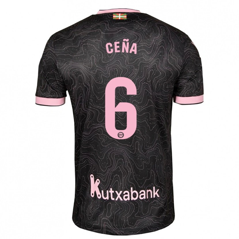 Danxen Mulher Camisola Marcos Ceña #6 Preto Rosa Alternativa 2026/27 Camisa Brasil