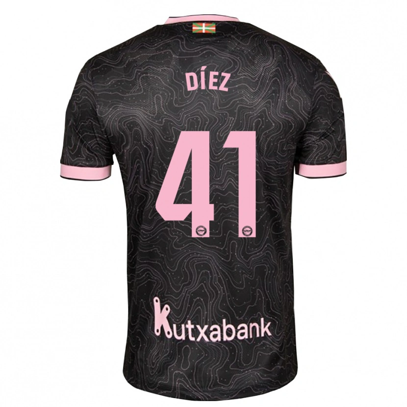 Danxen Mulher Camisola Victor Díez #41 Preto Rosa Alternativa 2026/27 Camisa Brasil