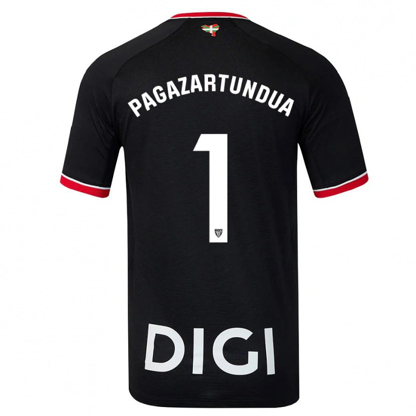 Danxen Mulher Camisola Iker Pagazartundua #1 Preto Branco Vermelho Alternativa 2026/27 Camisa Brasil
