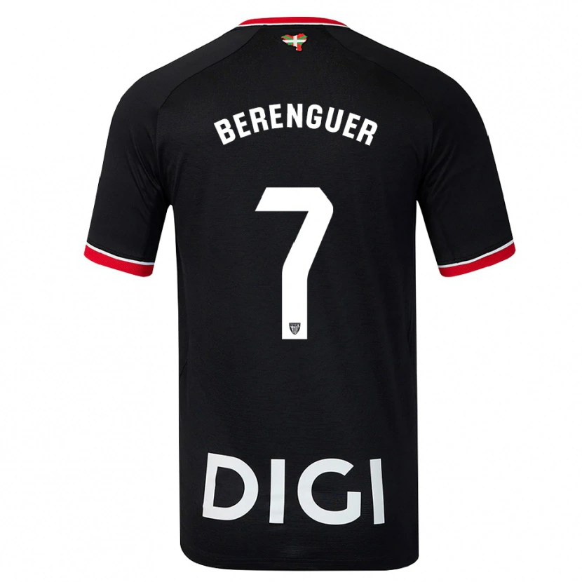Danxen Mulher Camisola Álex Berenguer #7 Preto Branco Vermelho Alternativa 2026/27 Camisa Brasil