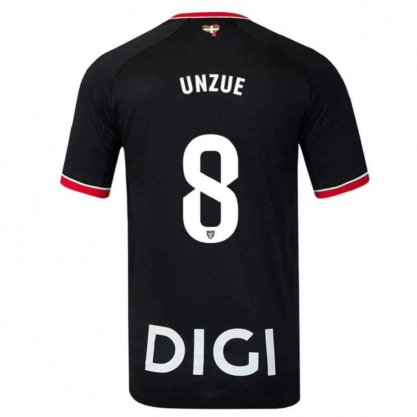 Danxen Mulher Camisola Marta Unzué #8 Preto Branco Vermelho Alternativa 2026/27 Camisa Brasil
