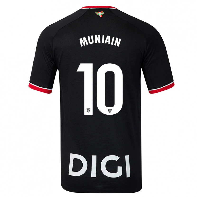 Danxen Mulher Camisola Iker Muniain #10 Preto Branco Vermelho Alternativa 2026/27 Camisa Brasil