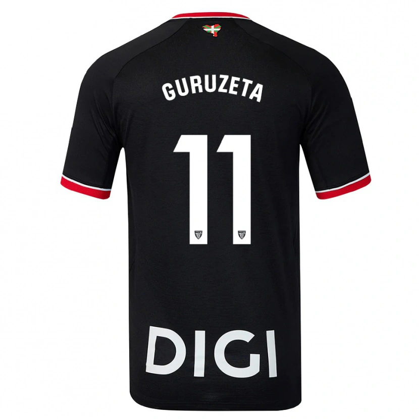 Danxen Mulher Camisola Gorka Guruzeta #11 Preto Branco Vermelho Alternativa 2026/27 Camisa Brasil
