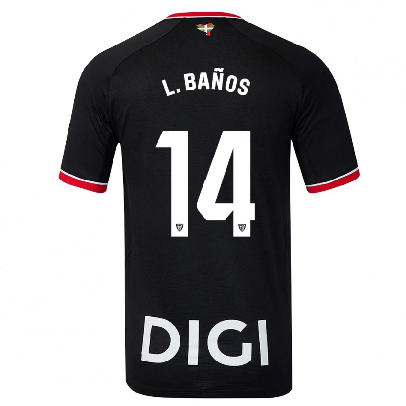 Danxen Mulher Camisola Leire Baños Indakoetxea #14 Preto Branco Vermelho Alternativa 2026/27 Camisa Brasil