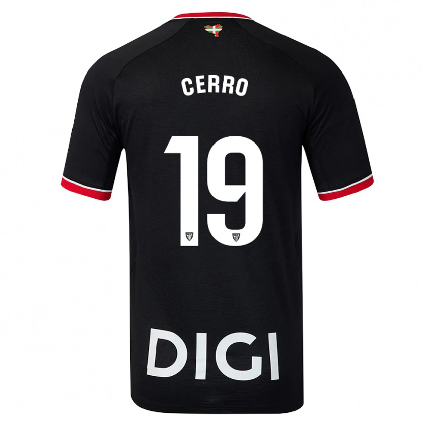 Danxen Mulher Camisola Mariana Cerro Galán #19 Preto Branco Vermelho Alternativa 2026/27 Camisa Brasil