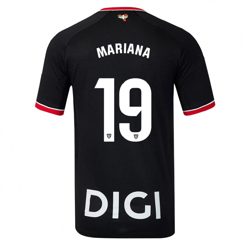 Danxen Mulher Camisola Mariana #19 Preto Branco Vermelho Alternativa 2026/27 Camisa Brasil