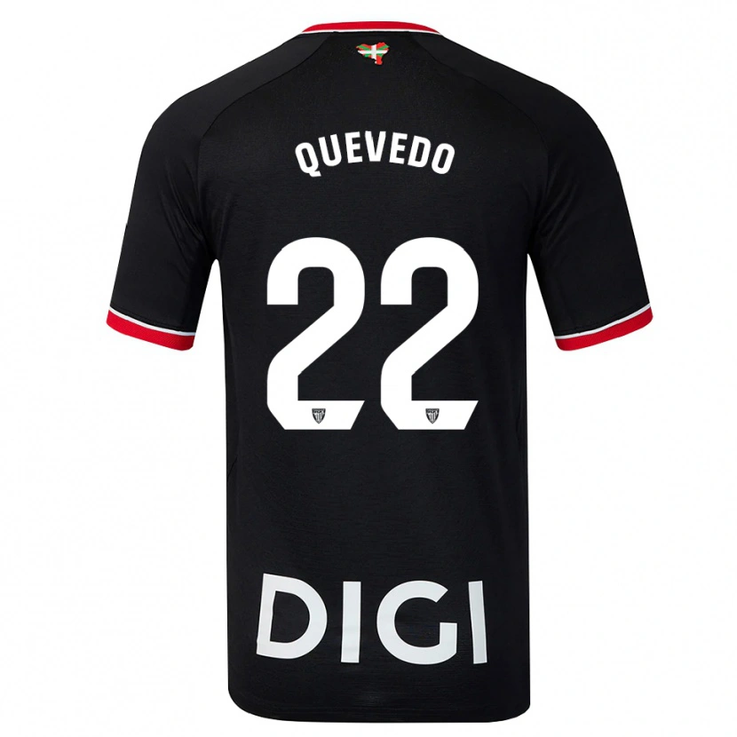 Danxen Mulher Camisola Ugaitz Quevedo #22 Preto Branco Vermelho Alternativa 2026/27 Camisa Brasil