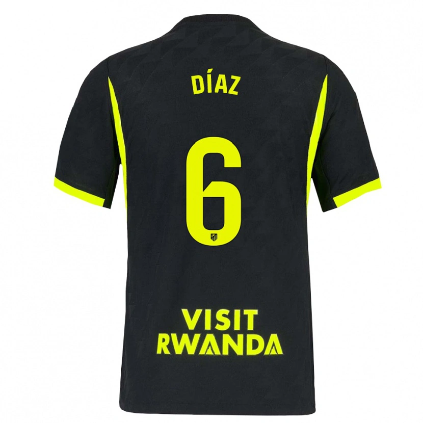 Danxen Mulher Camisola Javier Díaz #6 Verde Brilhante Preto Alternativa 2026/27 Camisa Brasil