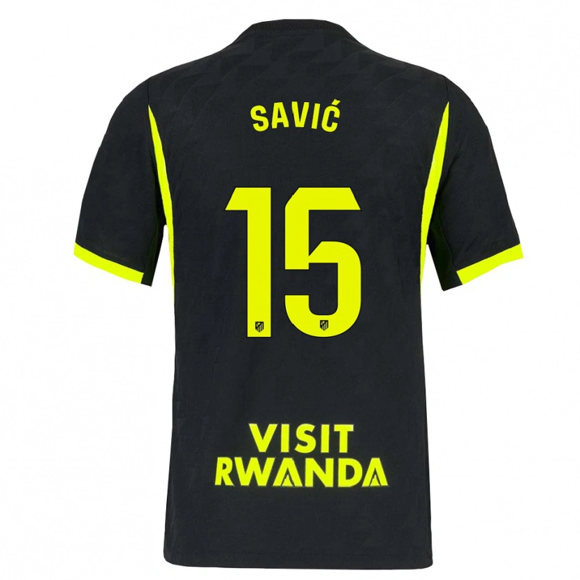 Danxen Mulher Camisola Stefan Savic #15 Verde Brilhante Preto Alternativa 2026/27 Camisa Brasil