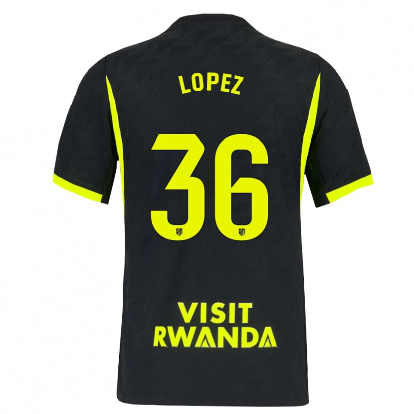Danxen Mulher Camisola David Lopez #36 Verde Brilhante Preto Alternativa 2026/27 Camisa Brasil
