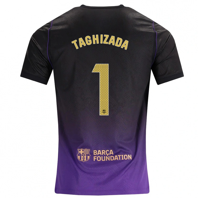Danxen Mulher Camisola Eldar Taghizada #1 Roxo Amarelo Preto Alternativa 2026/27 Camisa Brasil