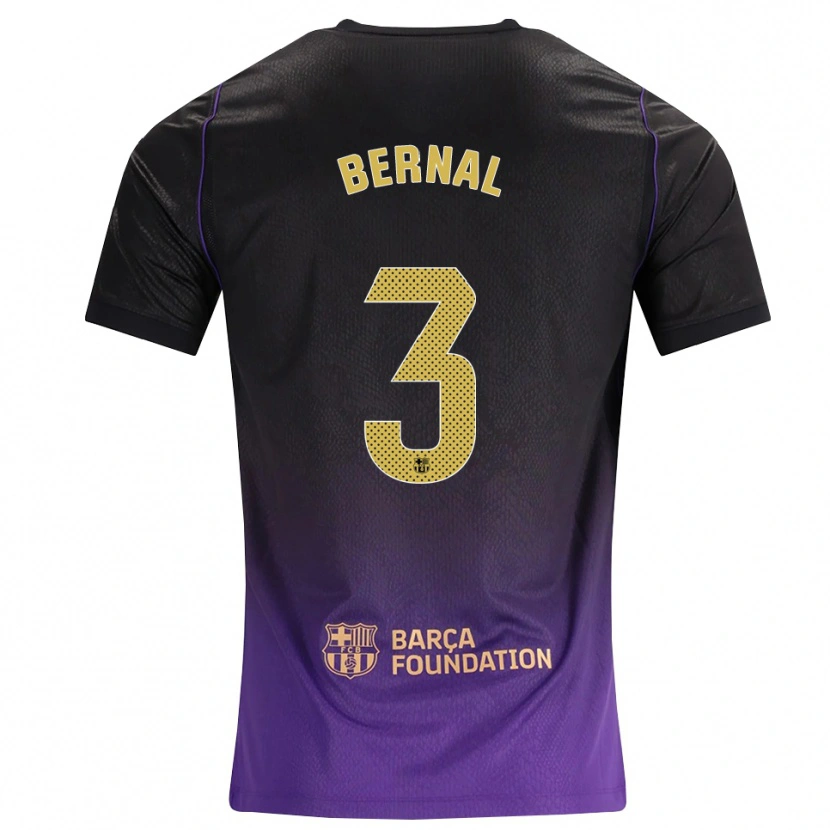 Danxen Mulher Camisola Lucas Bernal #3 Roxo Amarelo Preto Alternativa 2026/27 Camisa Brasil