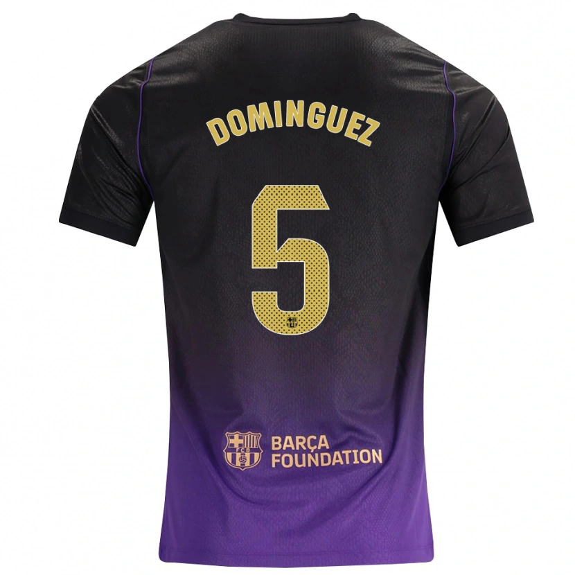 Danxen Mulher Camisola Sergi Dominguez #5 Roxo Amarelo Preto Alternativa 2026/27 Camisa Brasil