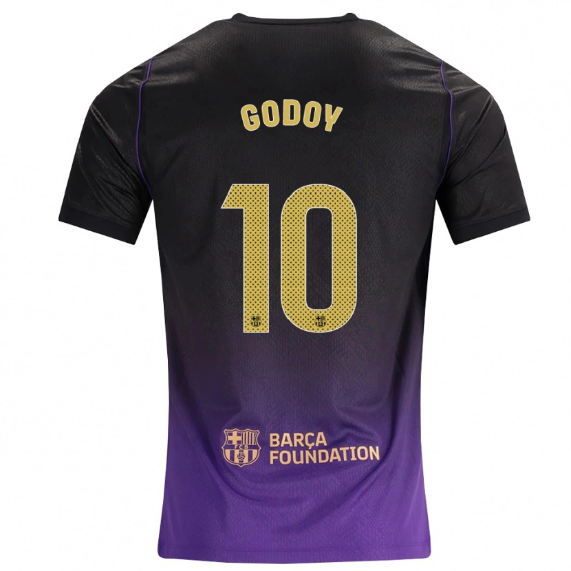 Danxen Mulher Camisola Alan Godoy #10 Roxo Amarelo Preto Alternativa 2026/27 Camisa Brasil