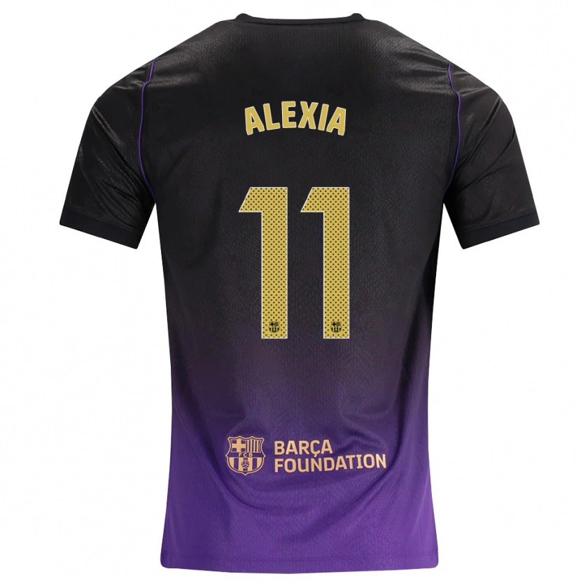 Danxen Mulher Camisola Alexia Putellas #11 Roxo Amarelo Preto Alternativa 2026/27 Camisa Brasil