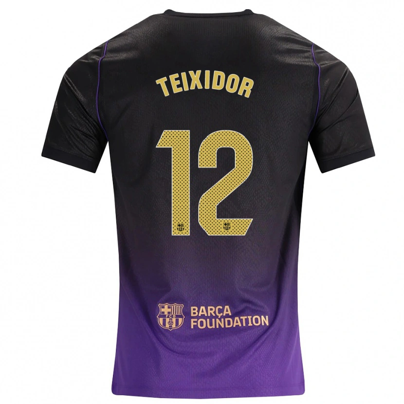 Danxen Mulher Camisola Nil Teixidor #12 Roxo Amarelo Preto Alternativa 2026/27 Camisa Brasil