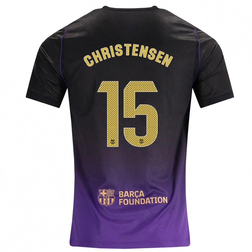 Danxen Mulher Camisola Andreas Christensen #15 Roxo Amarelo Preto Alternativa 2026/27 Camisa Brasil