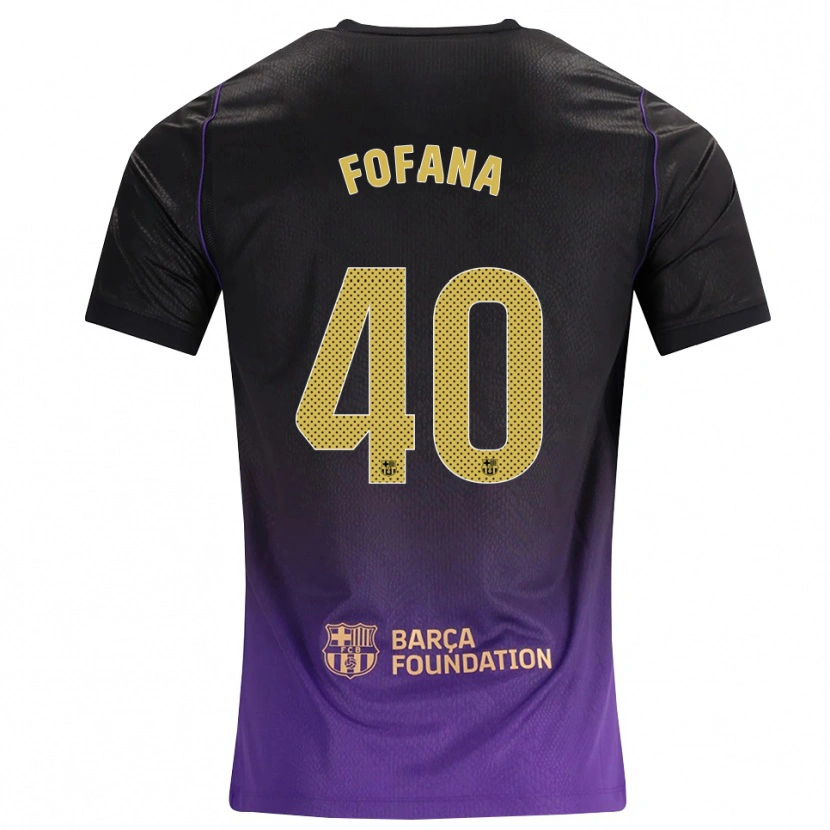 Danxen Mulher Camisola Nuhu Fofana #40 Roxo Amarelo Preto Alternativa 2026/27 Camisa Brasil