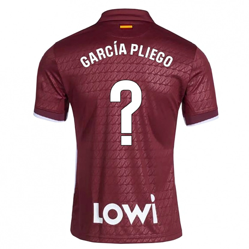 Danxen Mulher Camisola Hugo García Pliego #0 Vermelho Escuro Branco Alternativa 2026/27 Camisa Brasil