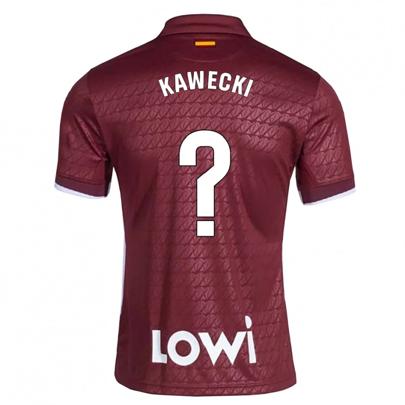Danxen Mulher Camisola Luis Kawecki #0 Vermelho Escuro Branco Alternativa 2026/27 Camisa Brasil